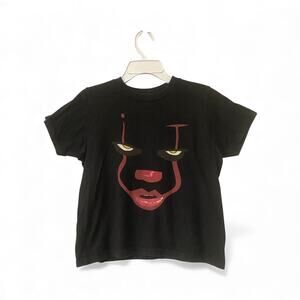 Pop Threads Pennywise Clown Face Horror Scary Movie Spooky Kids Unisex T-Shirt M